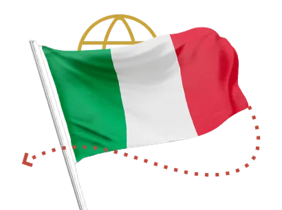 Imagem de um passaporte italiano